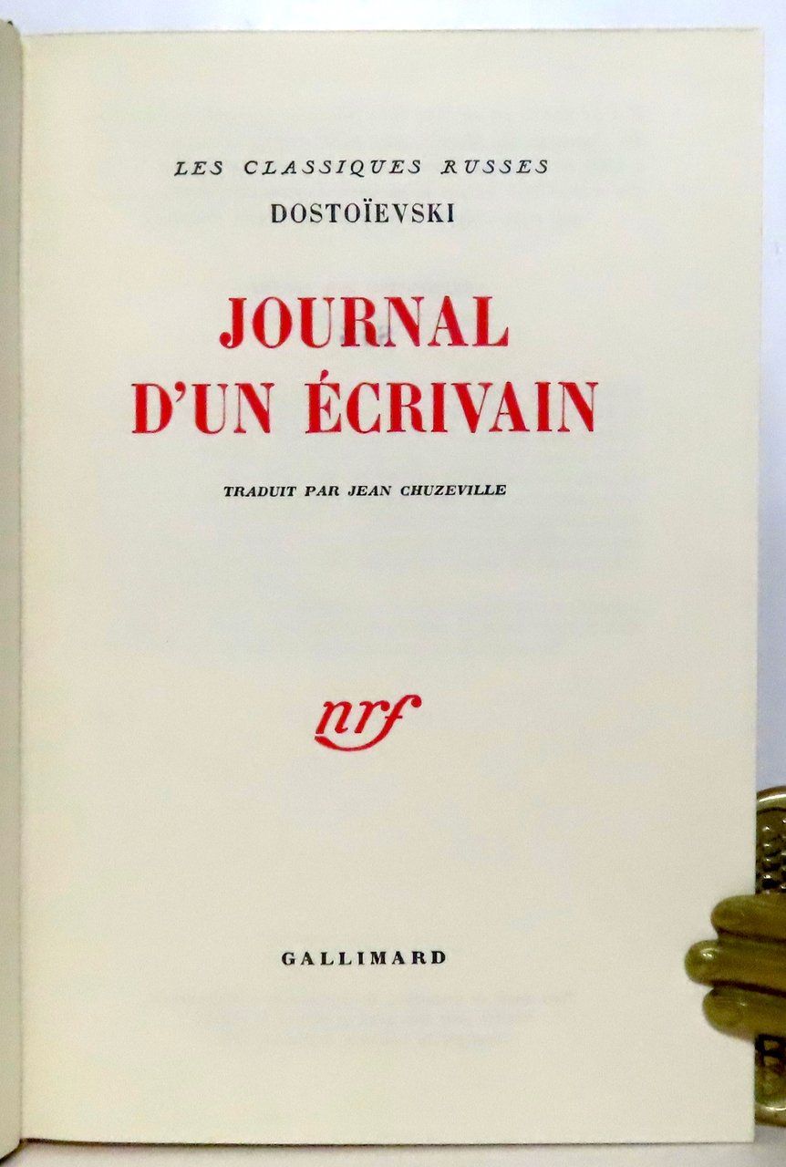 Libri: Dostoïevski - Journal d'un écrivain – Usato da Le Locle venduto da LibrairieLaBergerie 1