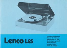 LENCO L85 - Gebrauchsanweisung / Bedienungsanl.  7 sprachig