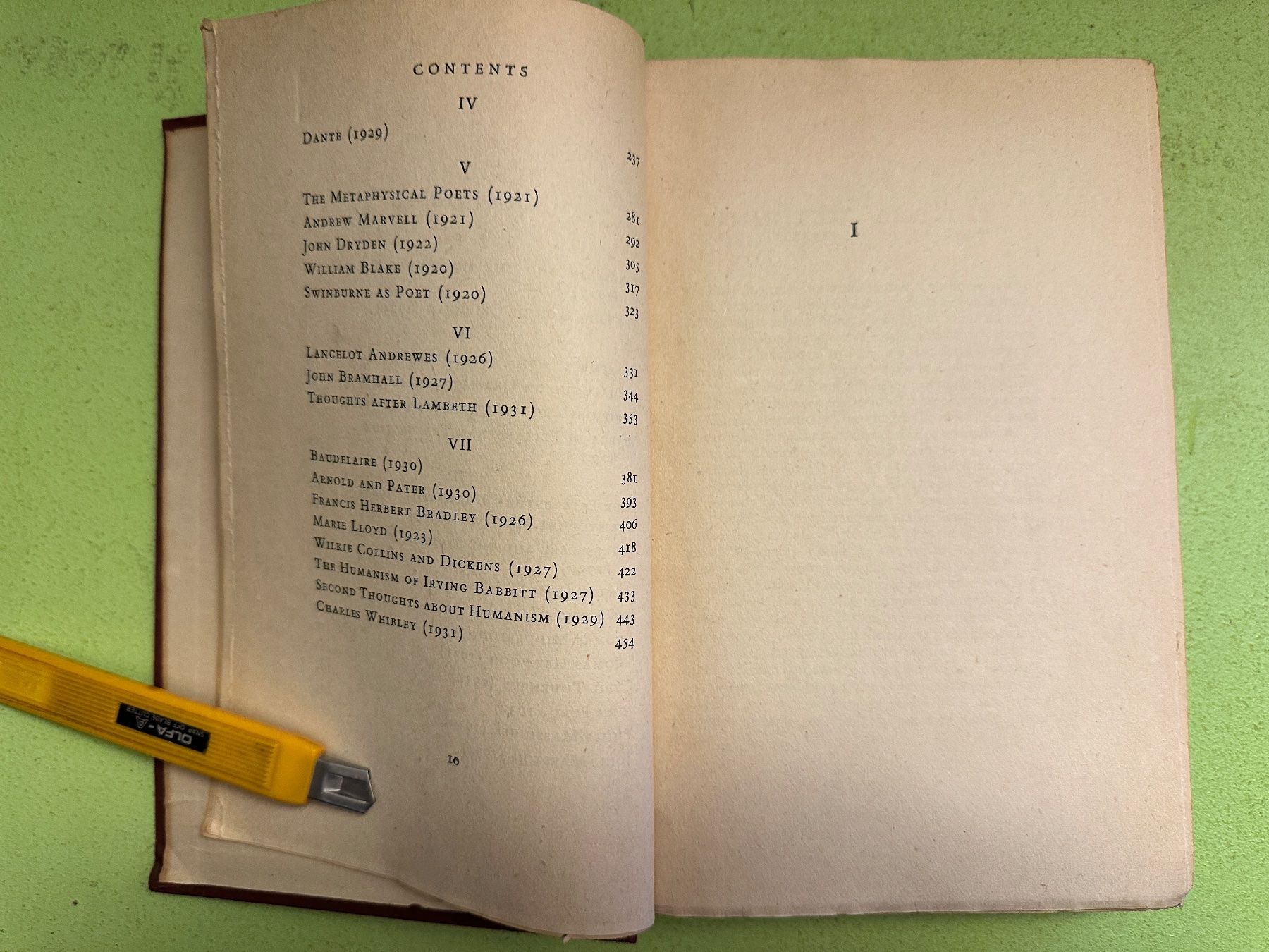 Bücher: T. S. Eliot: Selected Essays. – Gebraucht aus Zürich von allp 5