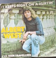 Vinyl Single Albert West - It Keeps Right On A Hurtin'