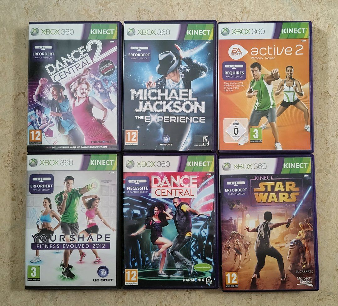 Microsoft Console: Xbox 360 + Kinect + 17 Games + Zubehör – Usato da Zürich venduto da Zakfu 1