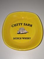 Cutty Sark Scotch Whisky Aschenbecher Keramik Gelb Vintage