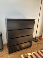 IKEA MALM Kommode – Schwarz inkl. passender Glasplatte – gut