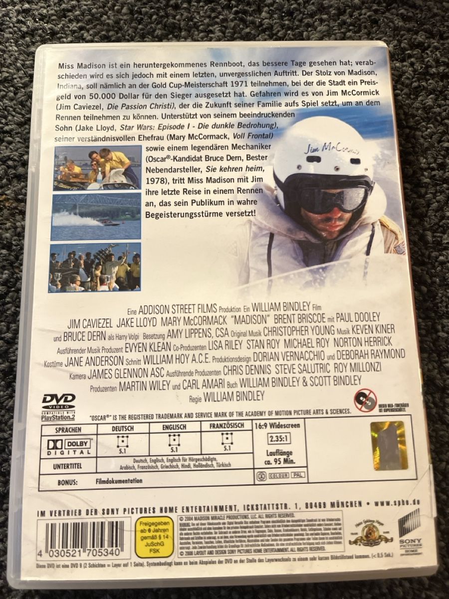 Tutti i DVDs: DVD Madison (21757) – Usato da Ruswil venduto da jan_bxl5 1