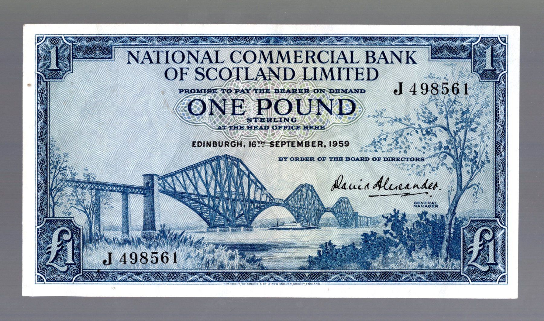 Banknoten: Scotland i pound 1959 – Gebraucht aus Leibstadt von baroc333