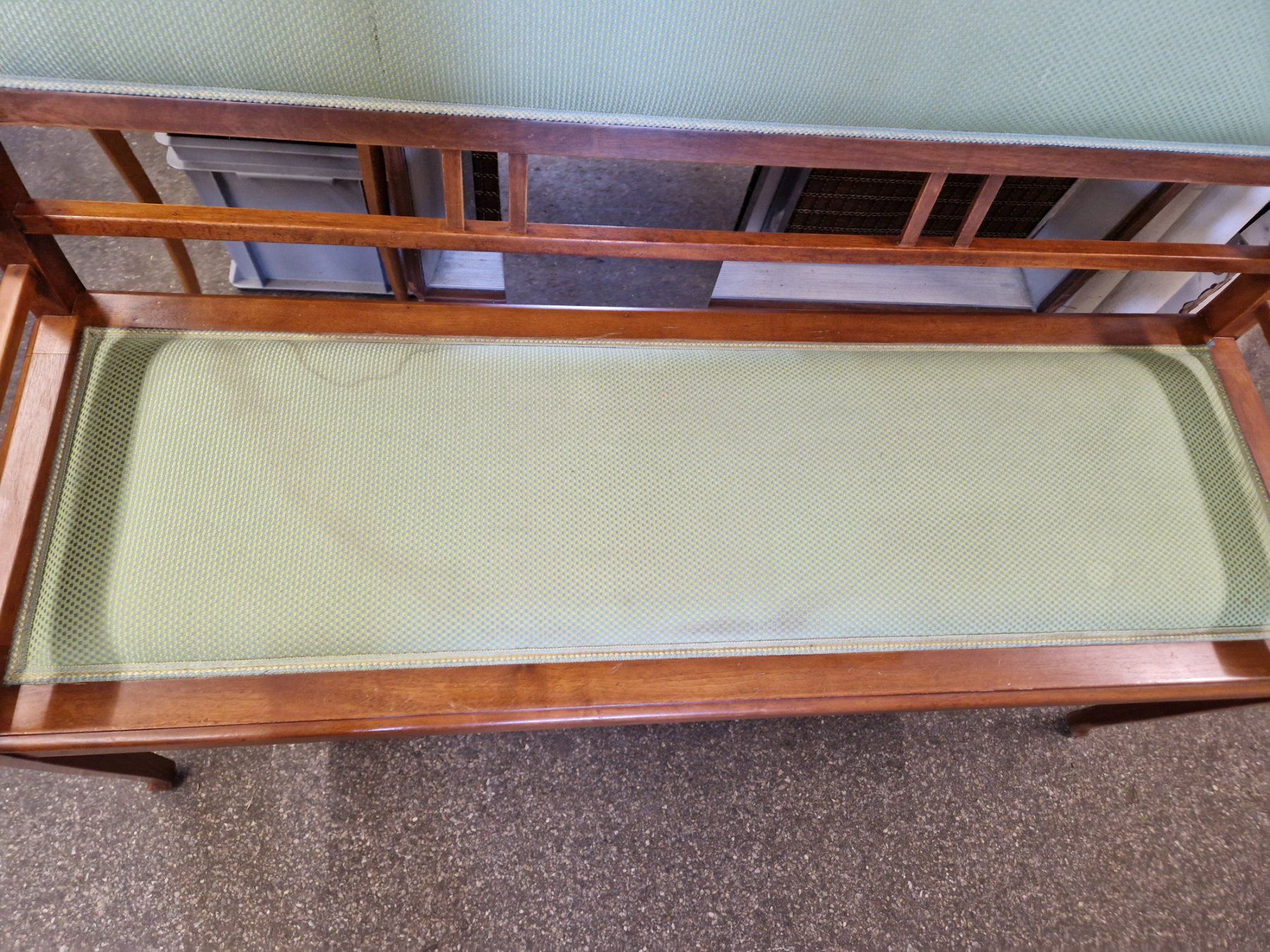 Panchine: Antike Biedermeier Sitzbank Nussbaum – Usato da Wädenswil venduto da verebe 4