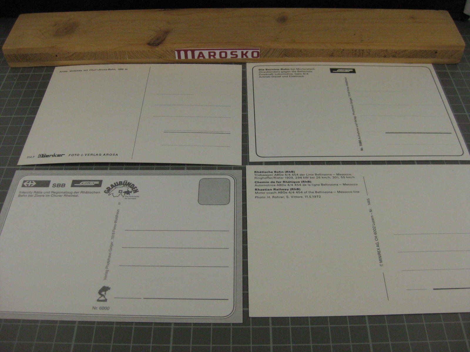 Cartes postales: AK-Set Rhätische Bahn RhB – D'occasion à Malters par Marosko 1