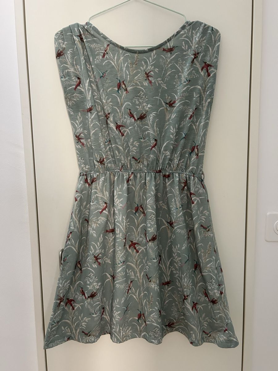 Pull&Bear Vestiti: Sommerkleid Pull&Bear Gr. S mit Vögeln – Usato da Winterthur venduto da turmalina15