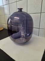 Violette Murano Glasvase, signiert