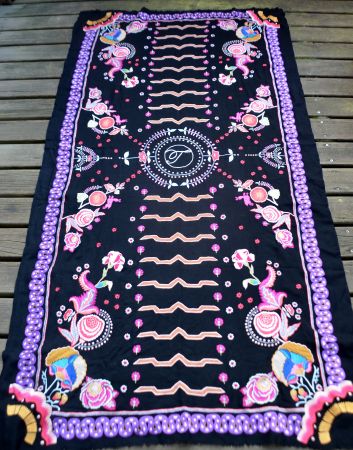 Jimi Embroidery - Temperley Schal / Châle  100% Wolle /laine