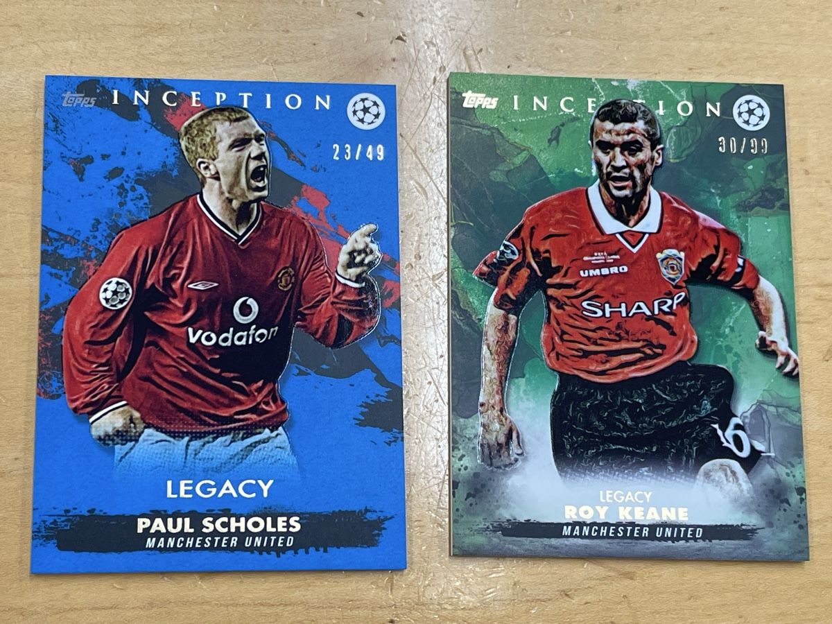 Topps Carte collezionabili: Topps Inception Man U Lot Scholes Keane – Usato da Nürensdorf venduto da Mulderi9