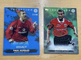 Topps Inception Man U Lot Scholes Keane