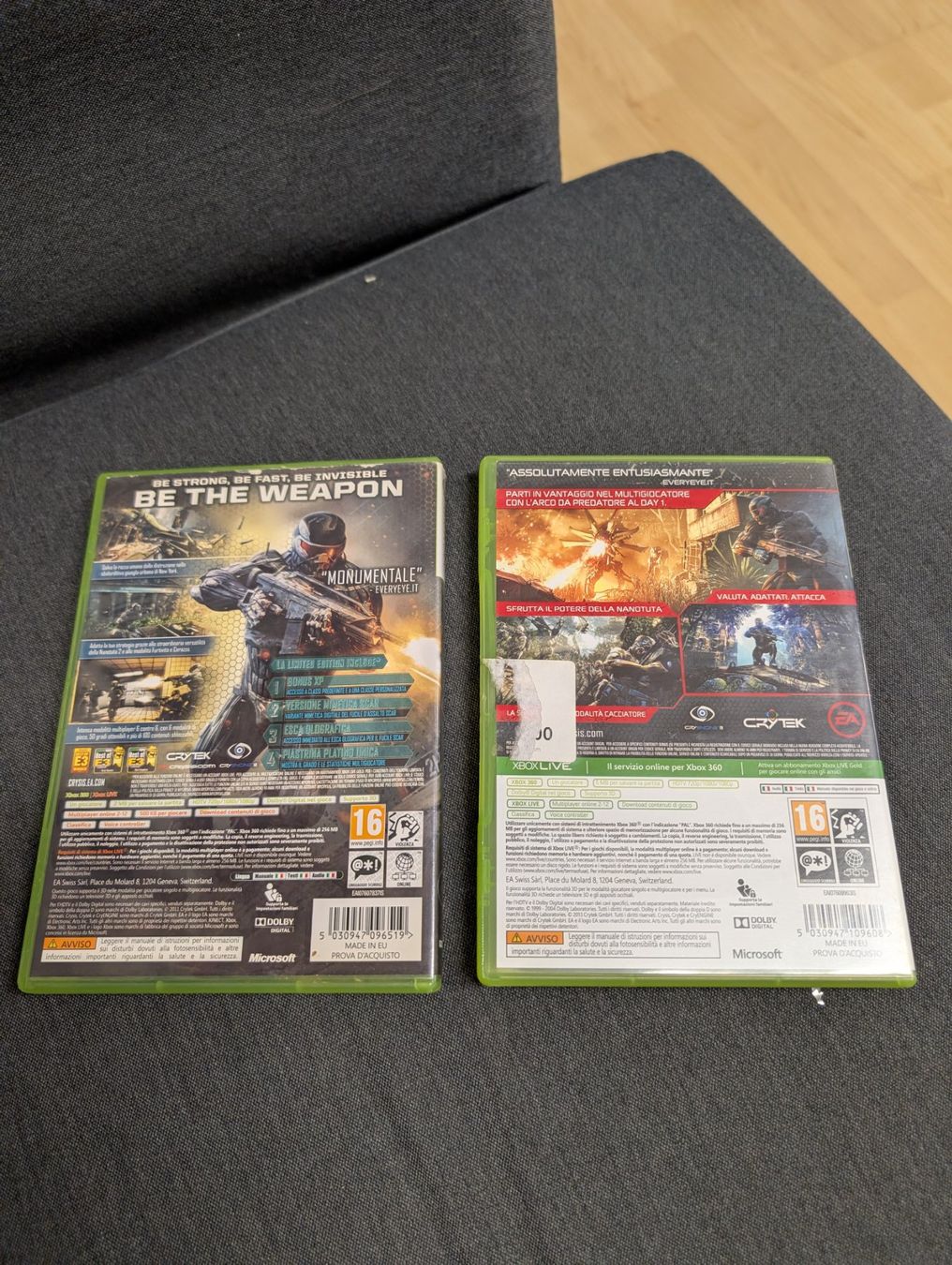 Giochi: Crysis 2 + 3  Microsoft Xbox 360 – Usato da Giubiasco venduto da Ticinerd 1