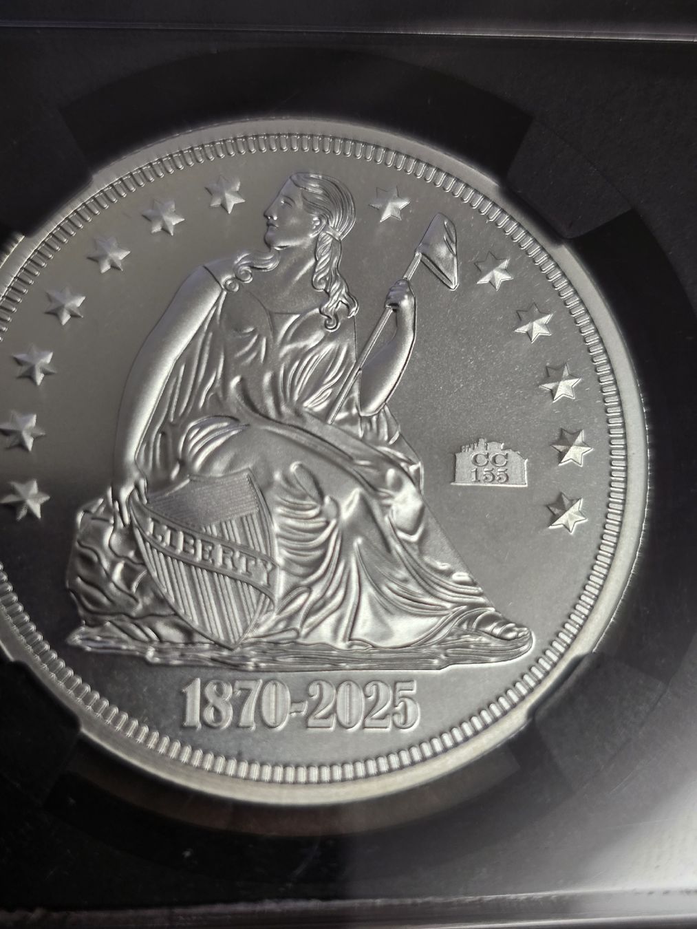Alle Münzen: 2025 1oz Silbermedaille 155th Anniversary MS70 – Neu und originalverpackt aus Pfäffikon SZ von 26.4.14.17.25 2