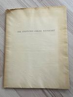 Antikes BUCH „DIE STIFTUNG OSKAR REINHART“ / 1951