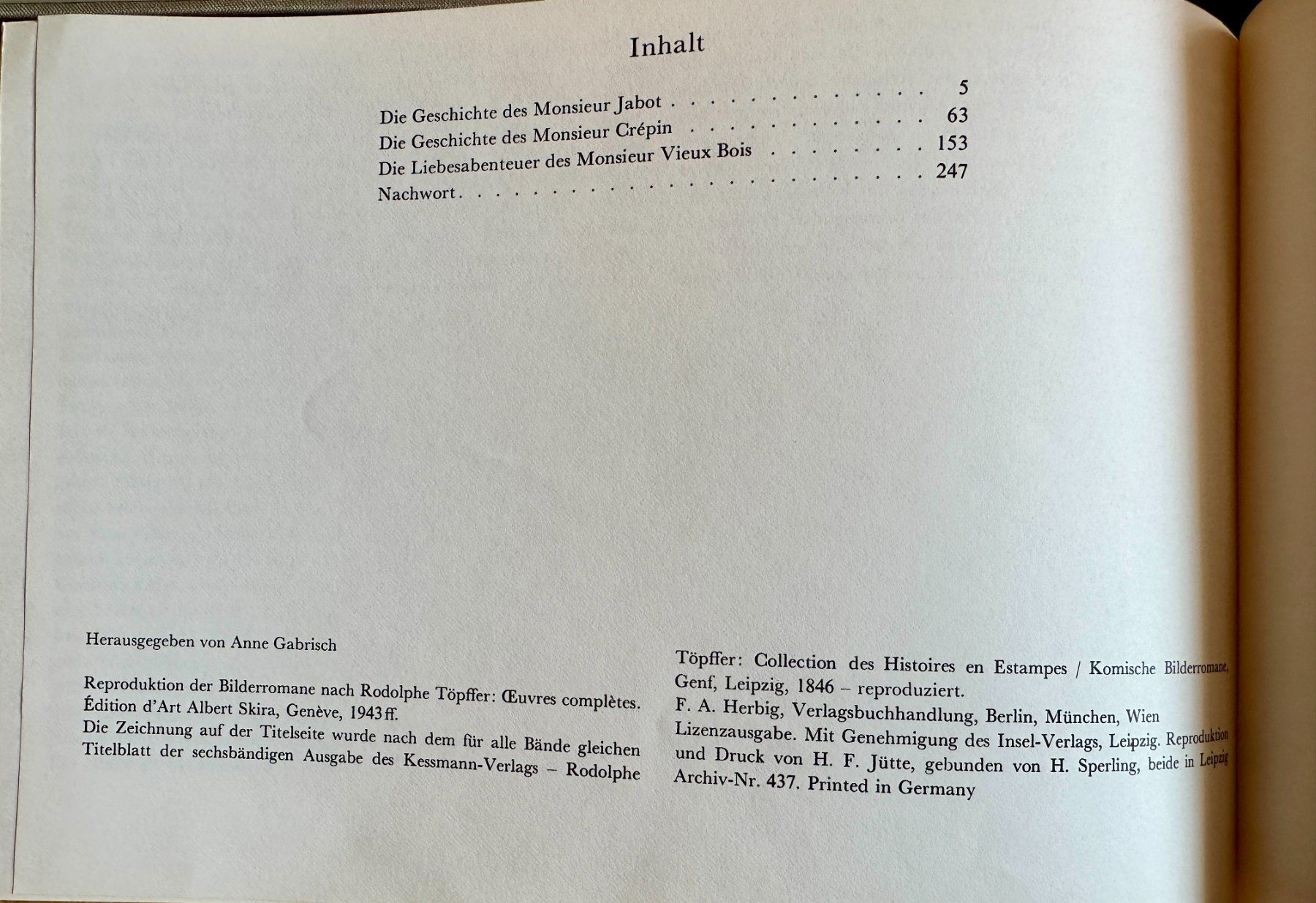 Libri: Rodolphe Töpffer: Komische Bilderromane 1 + 2 – Usato da Zürich venduto da allp 8