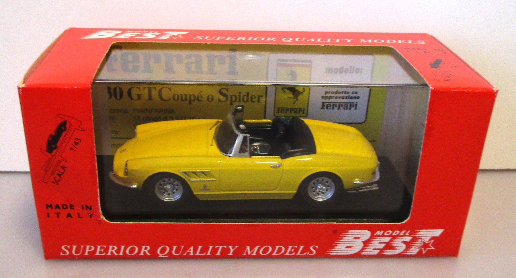 Ferrari Modellini d'auto: BEST FERRARI 330 GTC SPYDER  - 9131 – Nuovo e nell'imballaggio originale da Chêne-Bourg venduto da breno56
