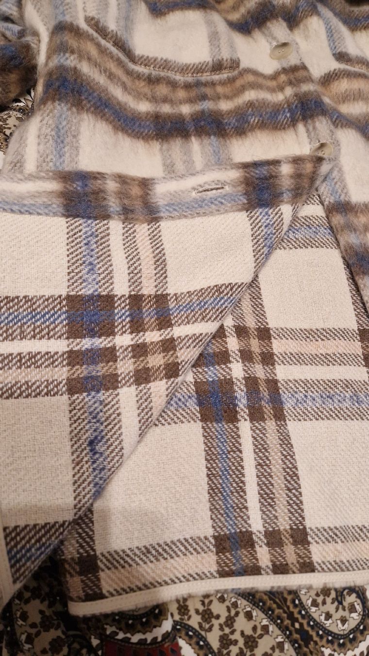 H&M Giacche: Beige-braun kariertes Woll-Shacket – Nuovo (secondo la descrizione) da Oberengstringen venduto da Sheera7 5