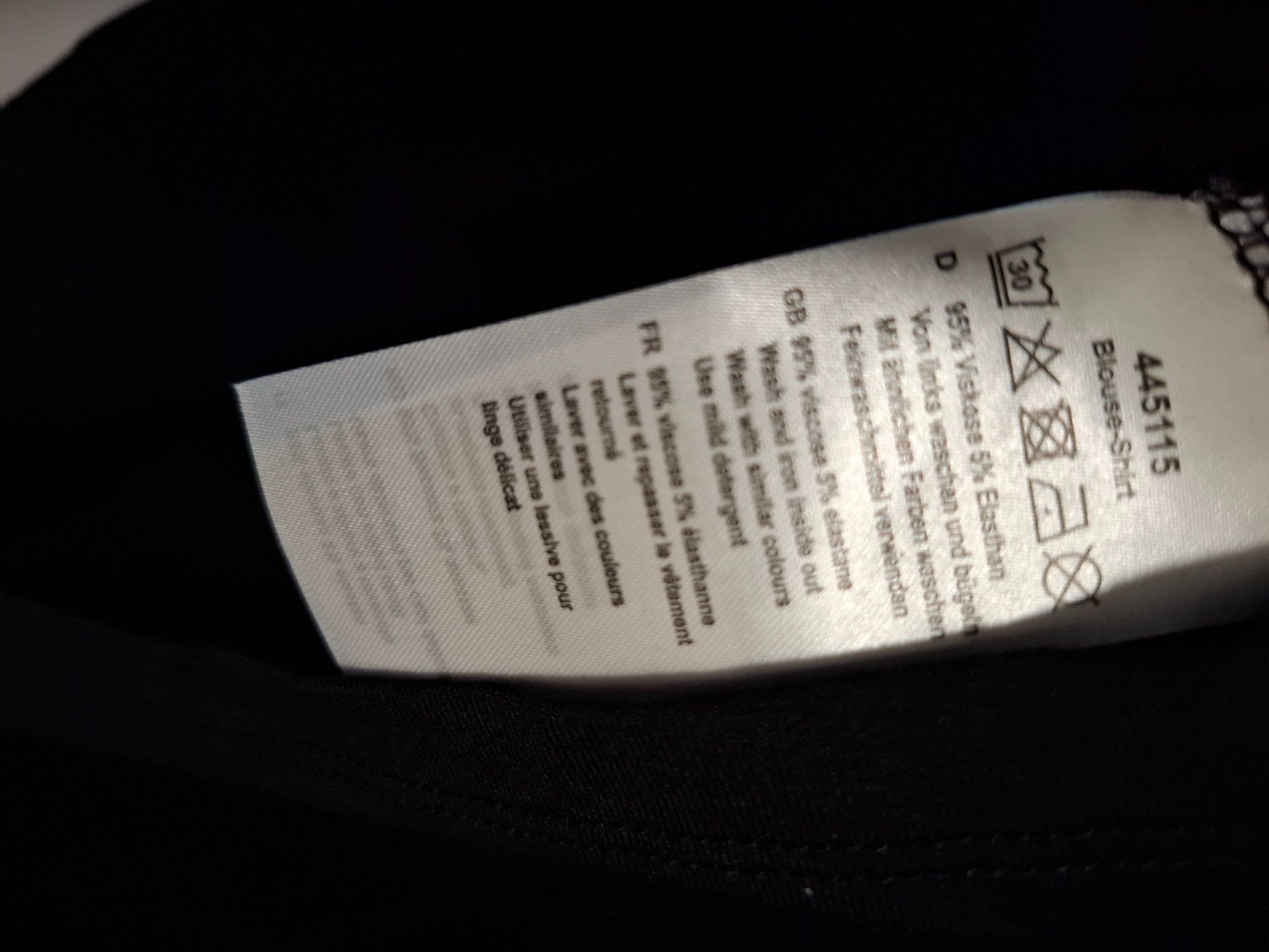 Camicette: Pfeffinger Bluse- Shirt 44 schwarz – Nuovo (secondo la descrizione) da Münchenbuchsee venduto da Cori1968 2