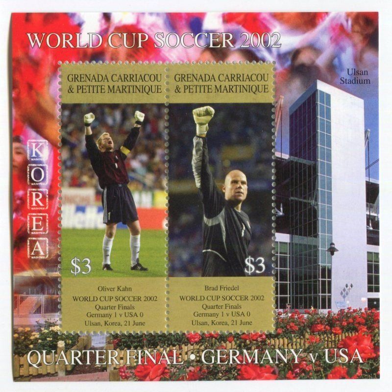 Alle Briefmarken: Block "Fussball". Grenada. – Neu und originalverpackt aus Basel von Butsch5