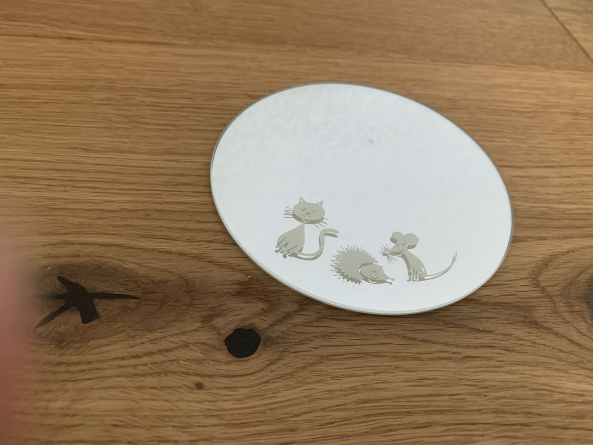 Swarovski Figuren: Swarovski 3er Set Katze, Maus, Igel mit Spiegel – Neu (gemäss Beschreibung) aus Breitenbach von tinkerbell25 2