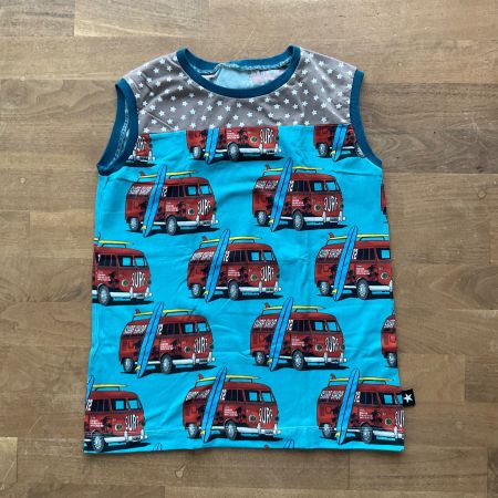 Trägershirt, VW-Bus, Selfmade, Gr. 158/164