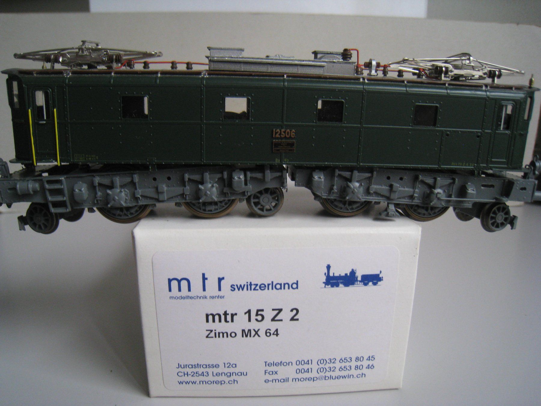 Modellini di ferrovie: M T R,  SBB Be 4/7 12606  grün, mit Zimo Decoder, 15 Z – Usato da Buchs ZH venduto da swiss-train