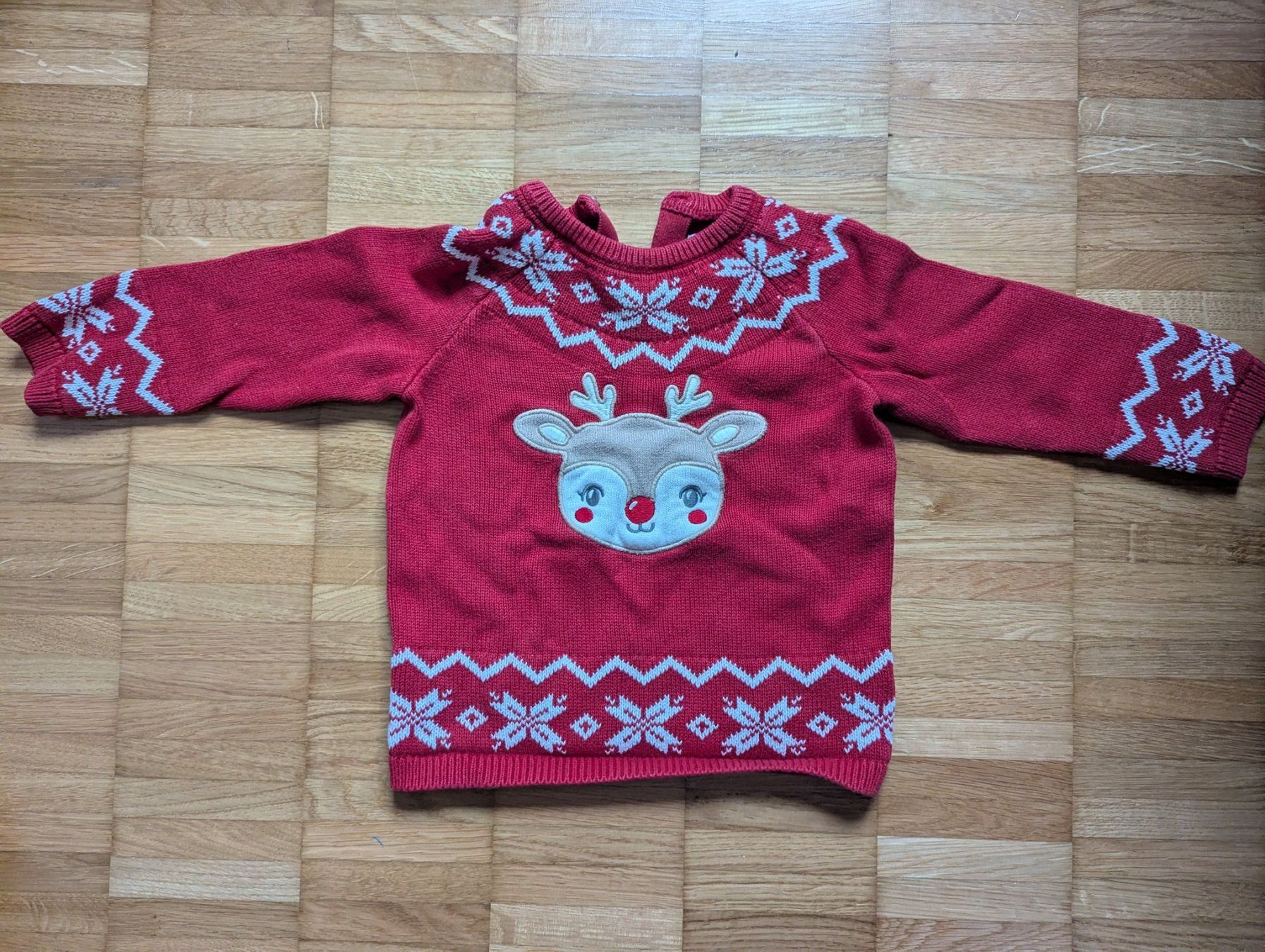 C&A Maglioni & Felpe: Festlicher Kinderpulli mit Rentier-Motiv - Grösse 98cm – Usato da JONA venduto da gin_yl55