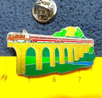 SCHMID-MÜLLER SMD PIN KANER-VIADUKT MIT ZUG SWISS MADE