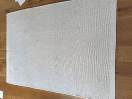 Wollteppich creme-weiss/natur–196 cm x 138 cm–Top Zustand