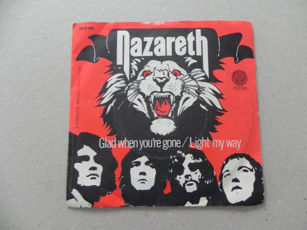 Single engl. Hardrock Rock Band Nazareth 1974 Glad that you (Gebraucht ...
