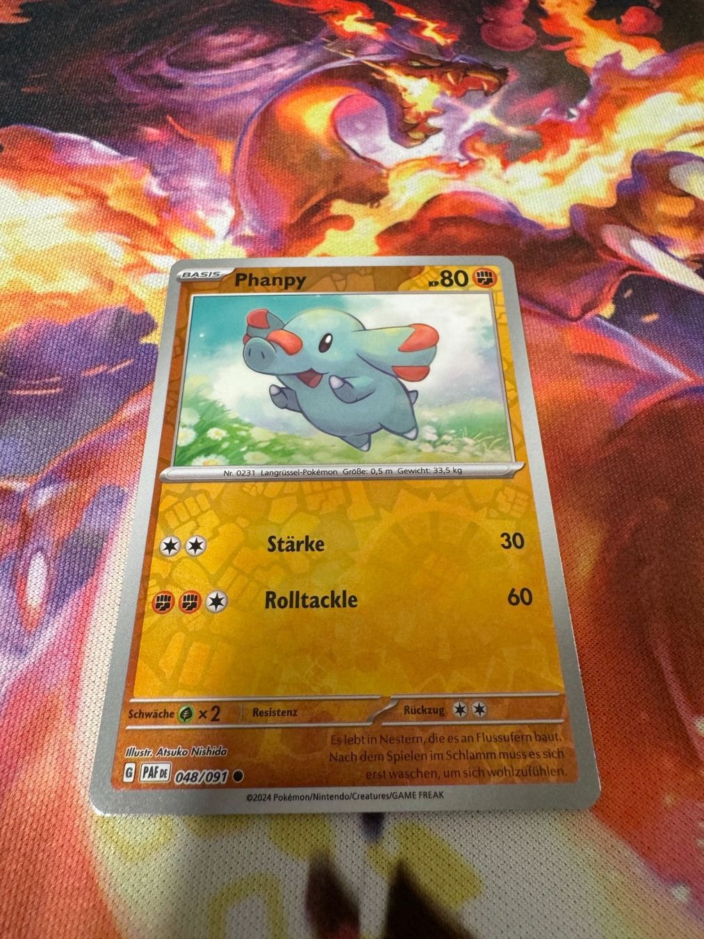 Pokémon Carte collezionabili: Phanpy (PAF 048) / Reverse Holo -DE- / Paldeas Schicksale – Nuovo (secondo la descrizione) da Bülach venduto da CherryBlu