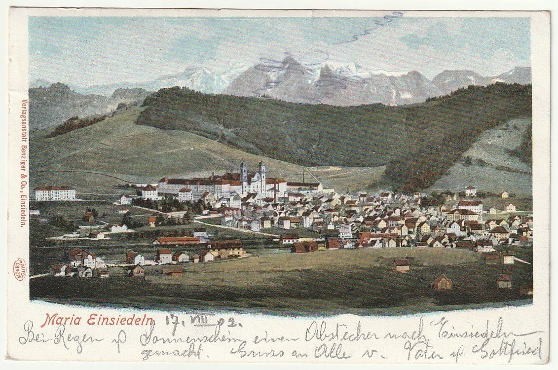 Cartes postales: AK Maria Einsiedeln 1902 – D'occasion à Fislisbach par Zigzag12