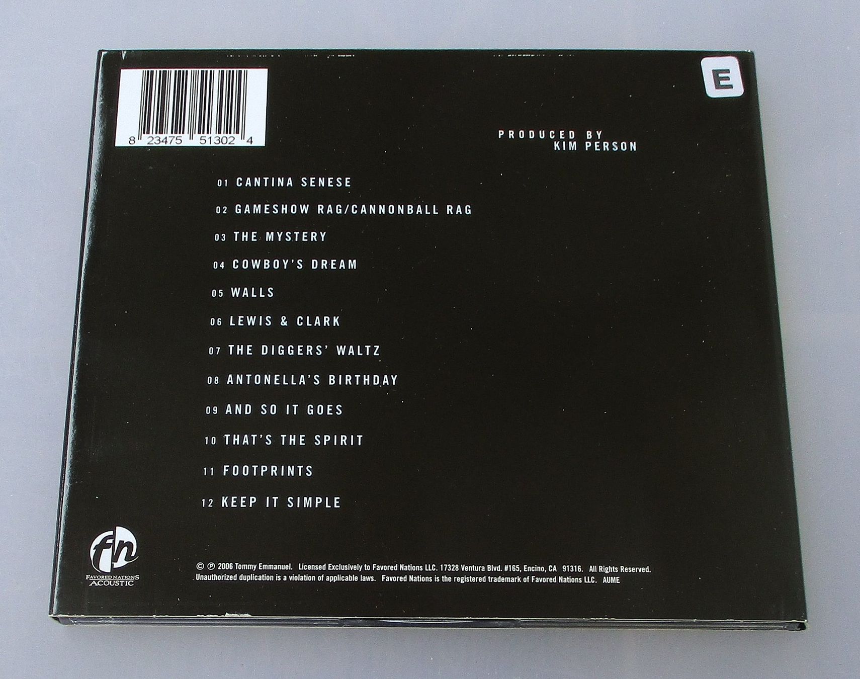 CDs: TOMMY EMMANUEL - The Mystery – Gebraucht aus Wattwil von Muriel11 1