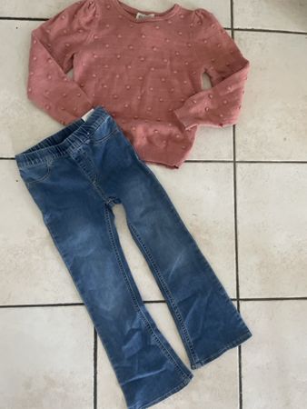 H&M Set Pullover und Jeans Gr. 110 guter Zustand