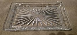 Vintage Butterschale mit Sternmuster