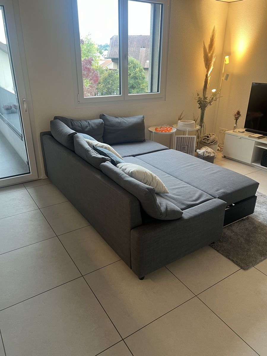 Ikea Sofas: Friheten Eckbettsofa mit Bettkasten, Grau – Gebraucht aus Auw von noe_j8l9 2