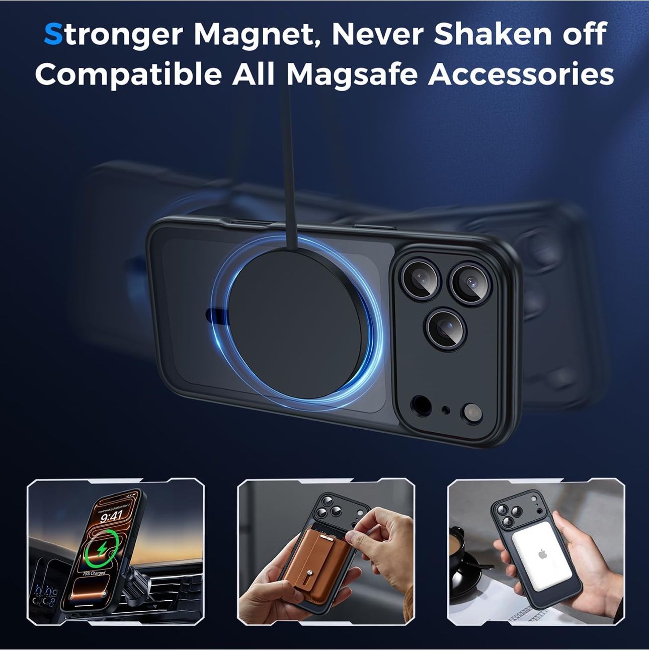 Cover & Protezioni schermo: KIT BLACK : coque iPhone 17 PRO MAX + 2 Privacy Glass – Nuovo e nell'imballaggio originale da Roche VD venduto da GOLDEN_SHOP_24H 2