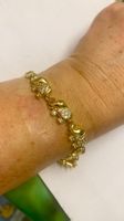 Armband mit Elefanten u Strasssteinen ( Modeschmuck )