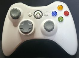 Microsoft Xbox 360 Controller weiss akzeptabler Zustand