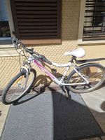 Damenfahrrad 26 Zoll-Weiss/Pink