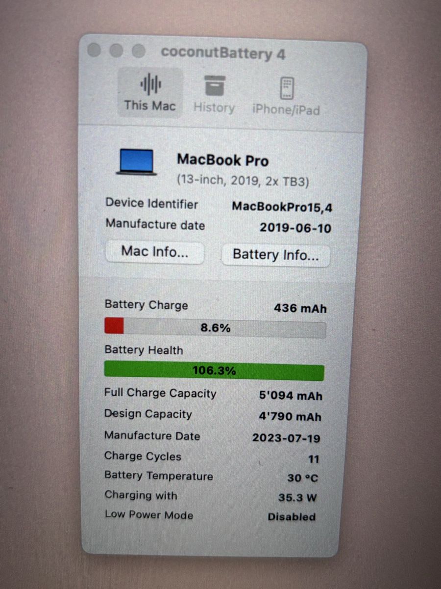 Apple Notebooks: MacBook Pro 13" (2019, Two Thunderbolt 3 Ports) – Gebraucht aus Zürich von mme95 4