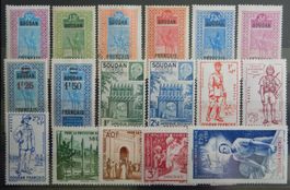 Sudan Franz. Kolonie ex. Kat. 25-140 */(*)/gest. 1925/42