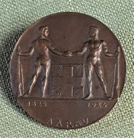 F731 Schweiz Schützen Verein Aarau 1924 50mm Bronze mattiert