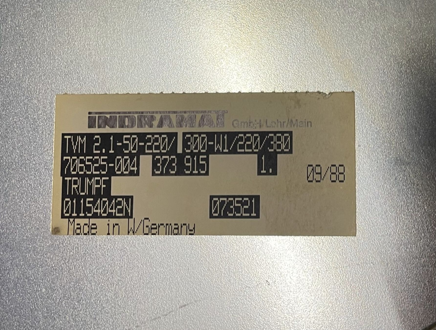 Elektronikbauteile: Indramat Versorgungsmodul TVM 1.2-50W1-220V – Gebraucht aus Sins von 3985schluckti 3