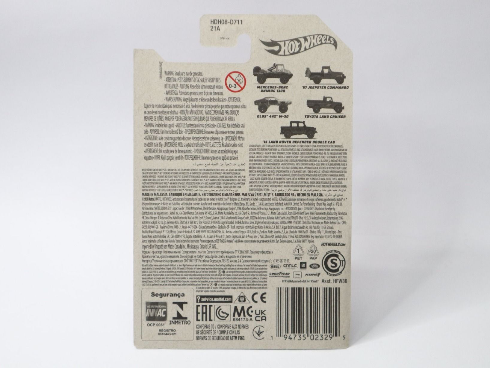 Hot Wheels Modellini d'auto: Hot Wheels 1967 Jeepster Commando Jeep mit Motorrad – Nuovo e nell'imballaggio originale da Eschenbach SG venduto da Astalavista 3