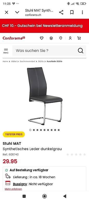 Sedie: Gratis - neu Stuhl wie abgebildet – Usato da Bülach venduto da imr_p67y