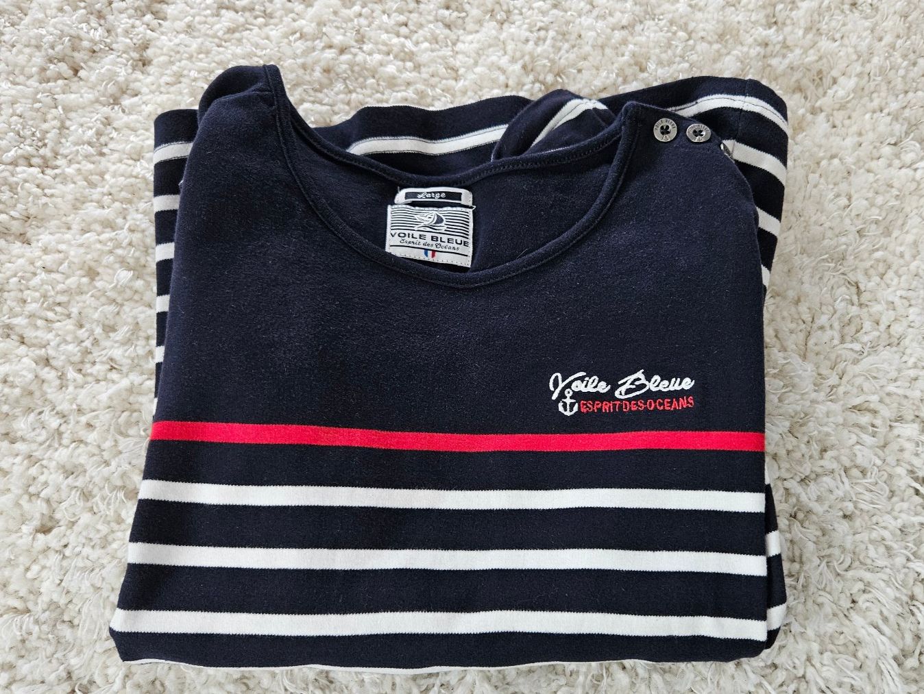 Maglioni & Felpe: Gestreifter Pullover von Voile Bleue, Gr. L – Usato da Hettlingen venduto da Leaena279