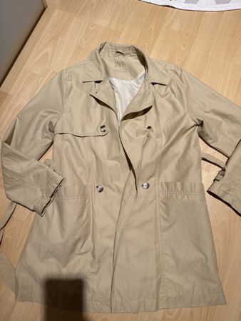 Zara Trenchcoat beige Gr. 164 Übergangsjacke