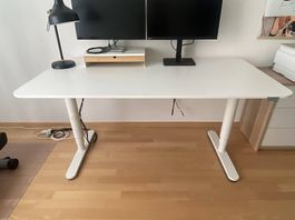 Stehpult weiss | 160x80 | elektrisch und höhenverstellbar